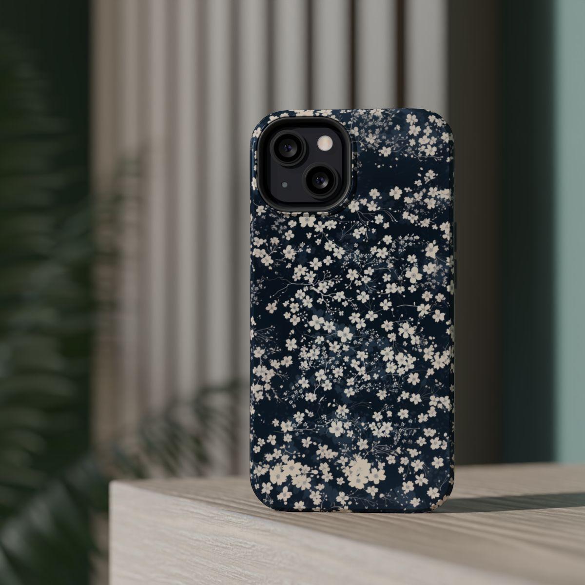 iPhone Case- Cherry Blossom Blue.