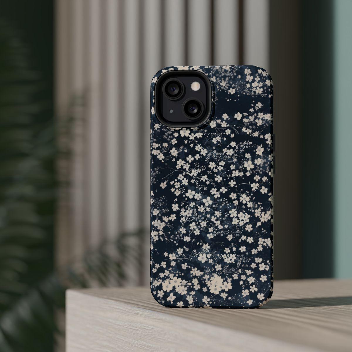 iPhone Case- Cherry Blossom Blue.