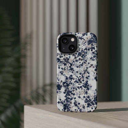 iPhone Case- White Blossom Pattern.