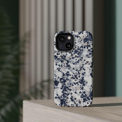 iPhone Case- White Blossom Pattern.