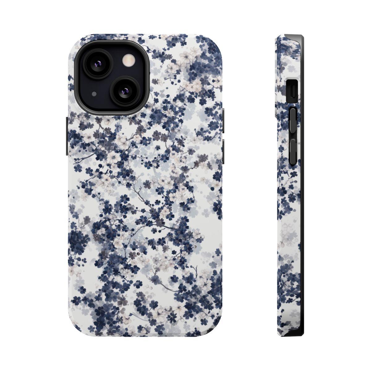 iPhone Case- White Blossom Pattern.