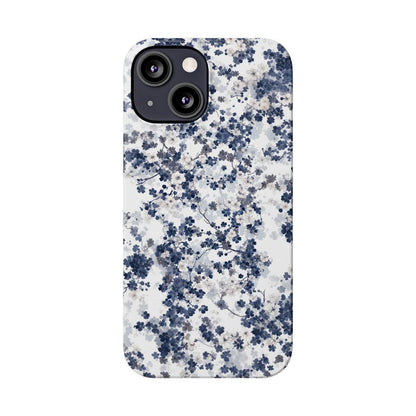 iPhone Case- White Blossom Pattern