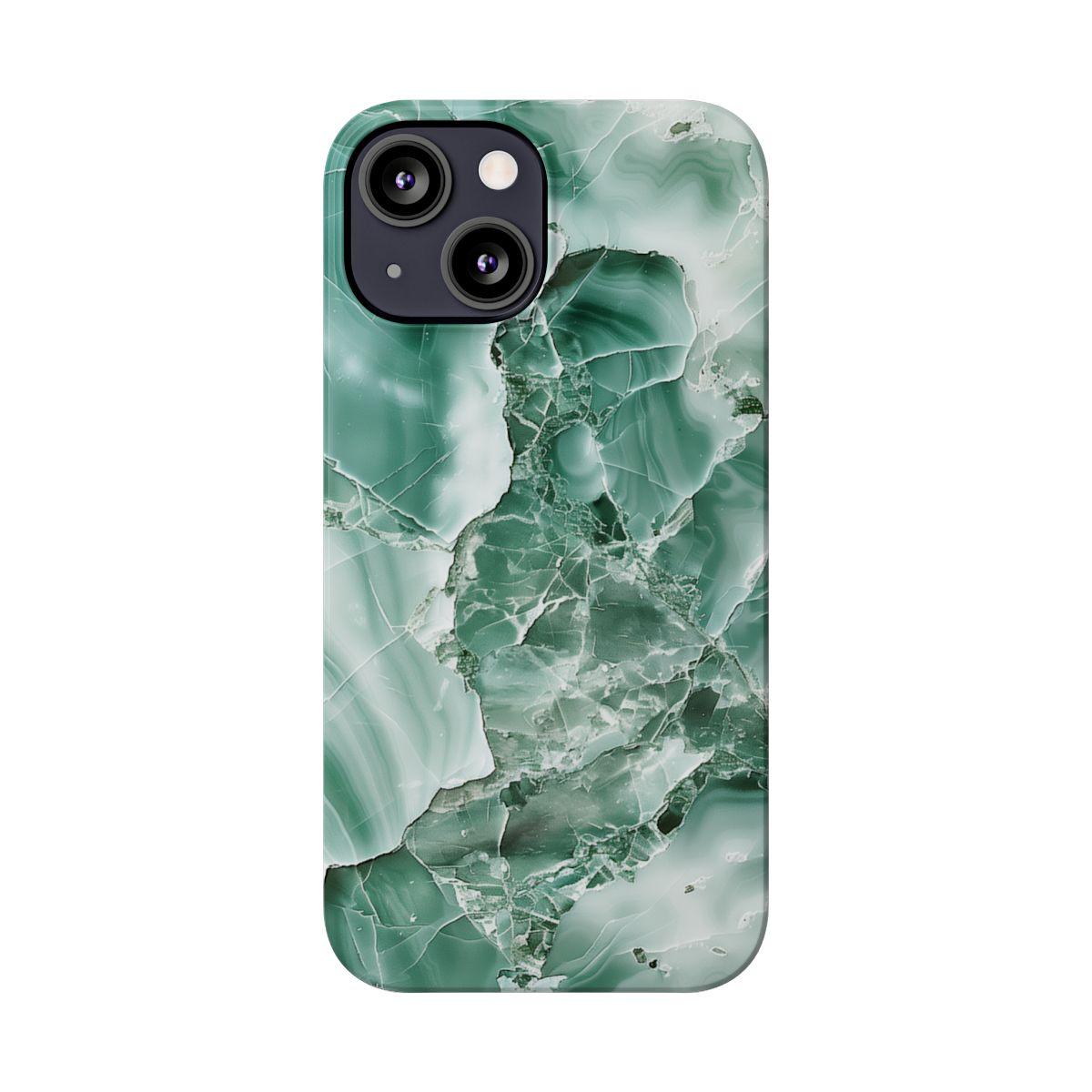 iPhone Case - Greenish Marble