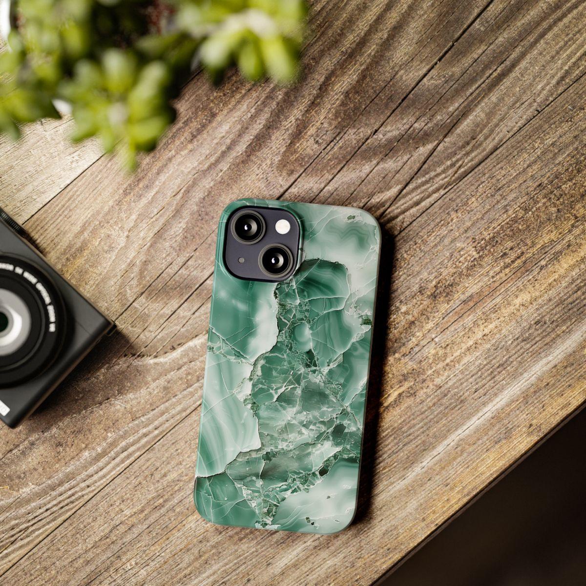 iPhone Case - Greenish Marble