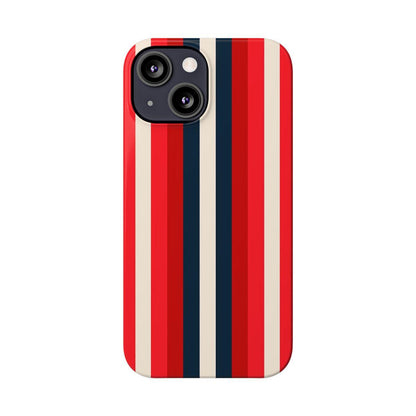 iPhone Case- Bold Red Stripes