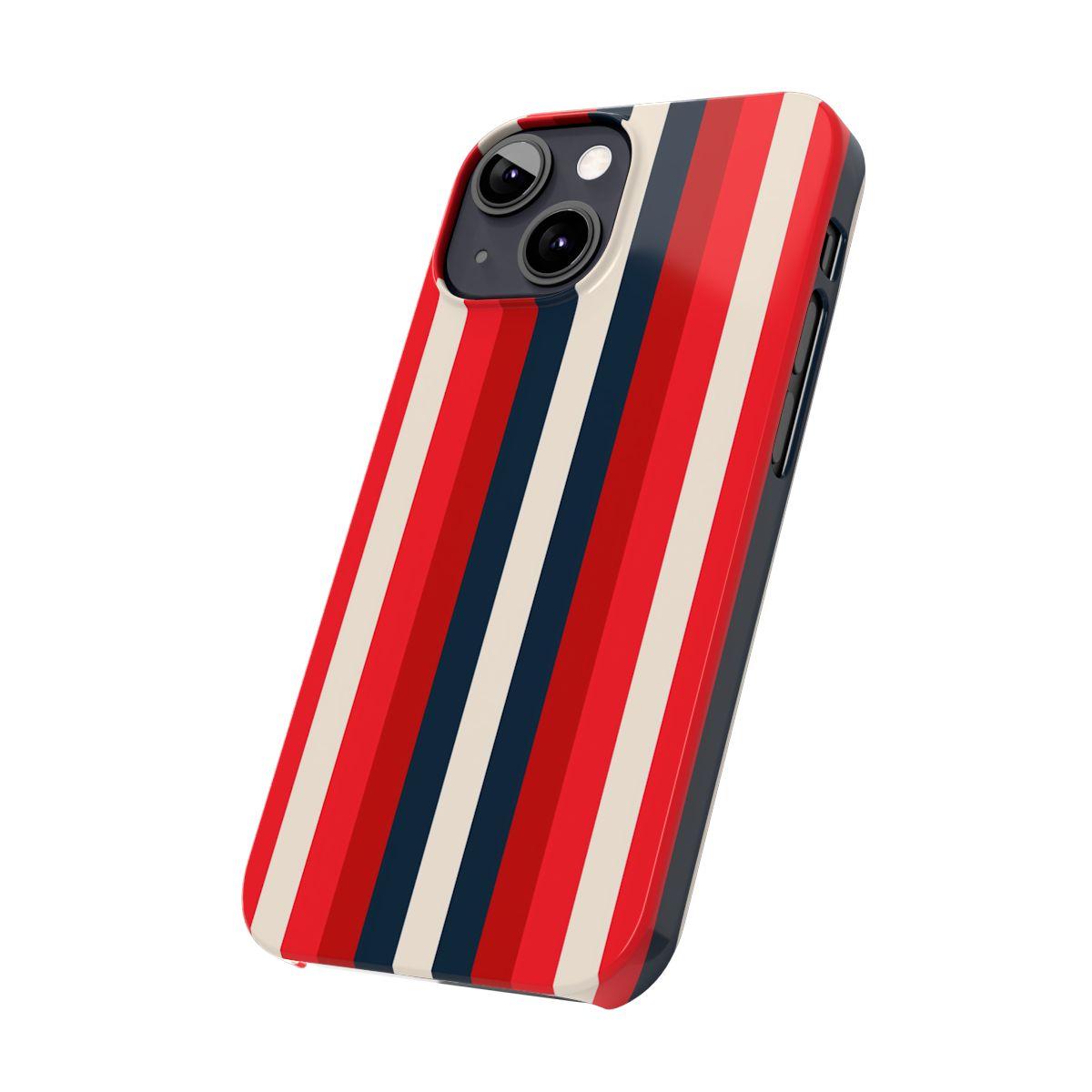 iPhone Case- Bold Red Stripes