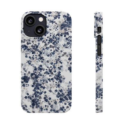 iPhone Case- White Blossom Pattern