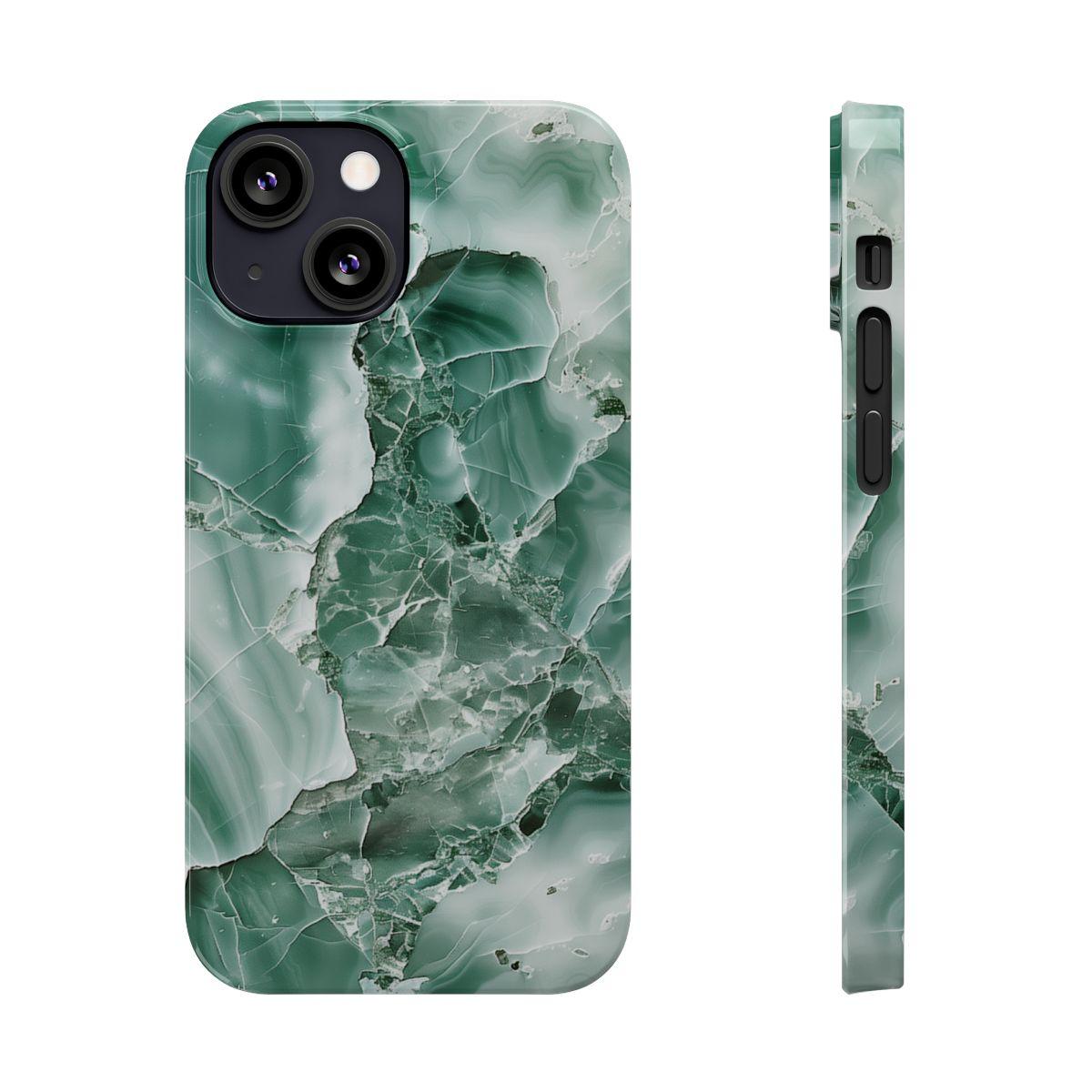 iPhone Case - Greenish Marble