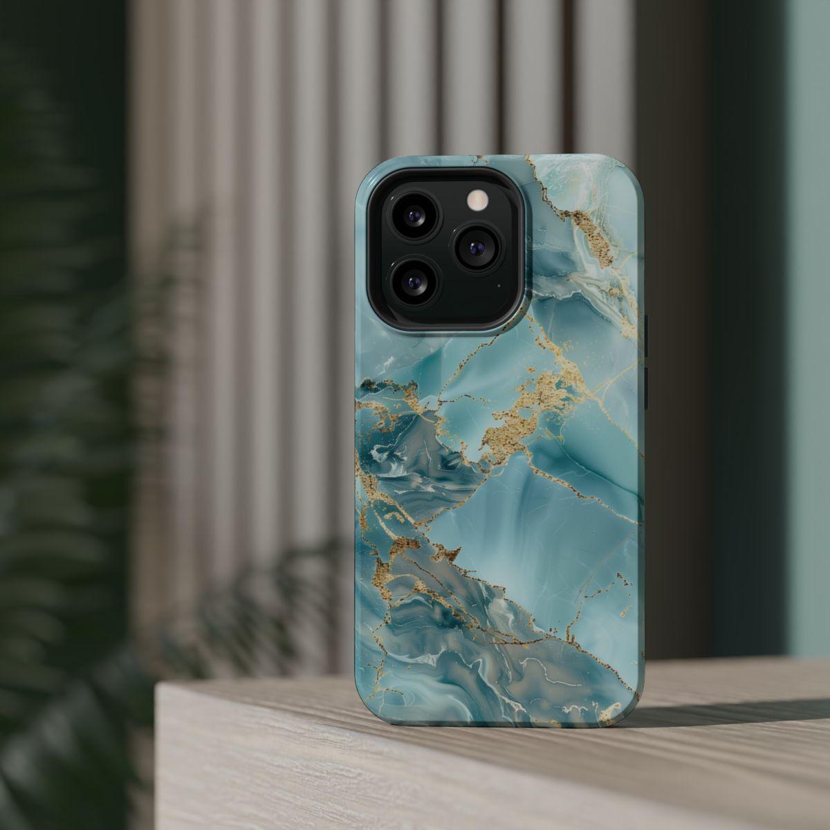 iPhone Case - Gold Grains Marble.