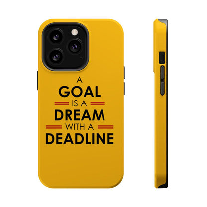 iPhone Case- Goals And Dreams Yellowish.