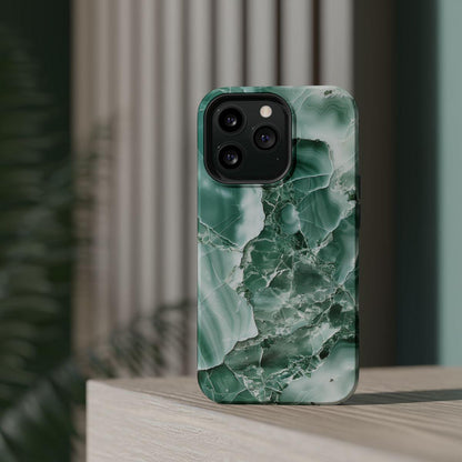 iPhone Case - Greenish Marble.