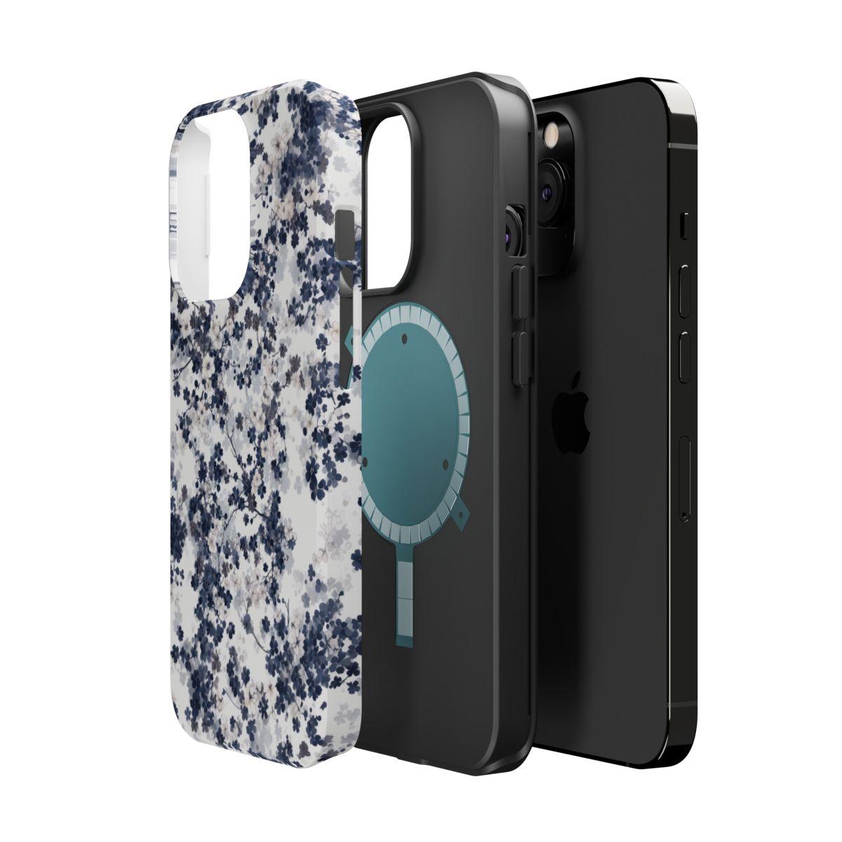 iPhone Case- White Blossom Pattern.