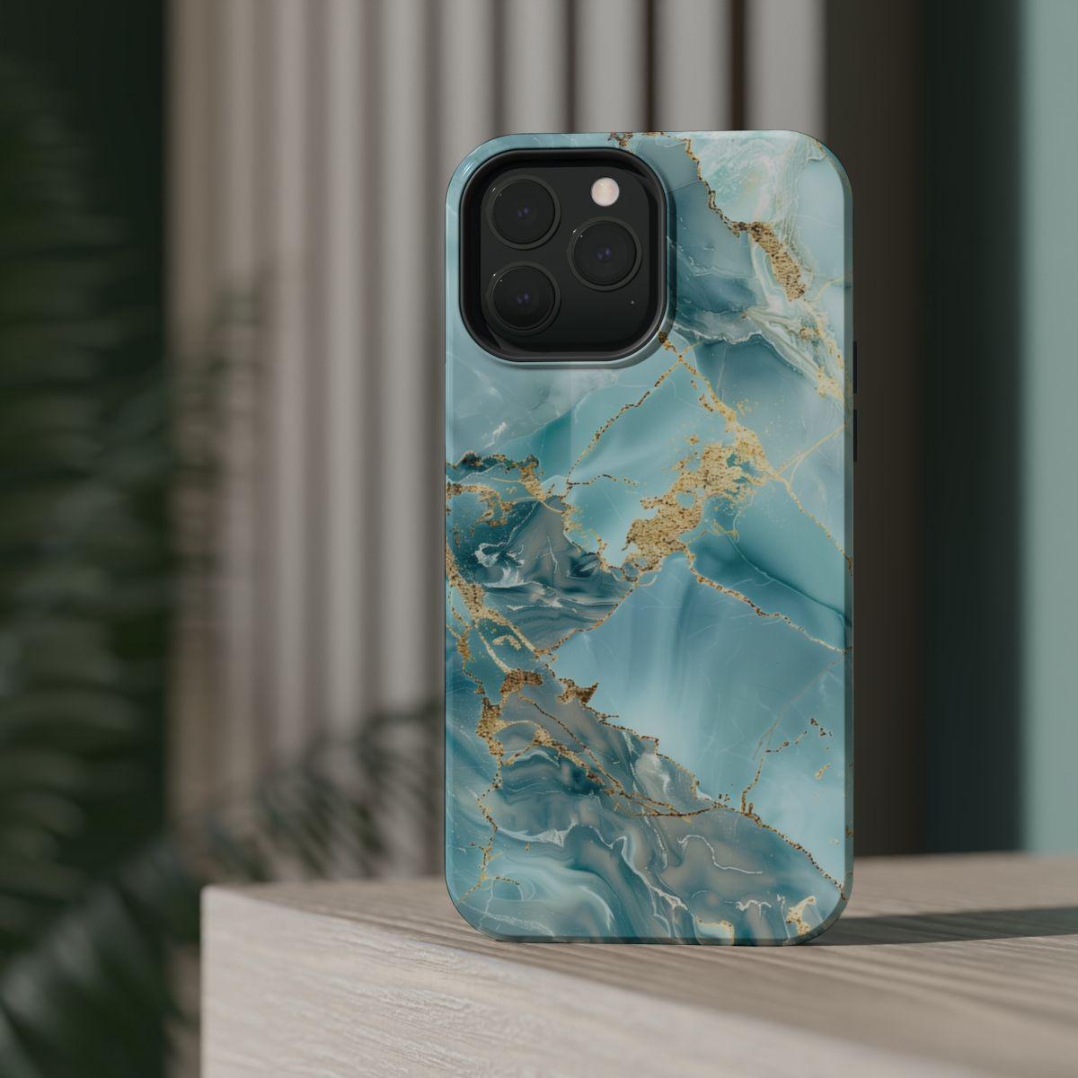 iPhone Case - Gold Grains Marble.