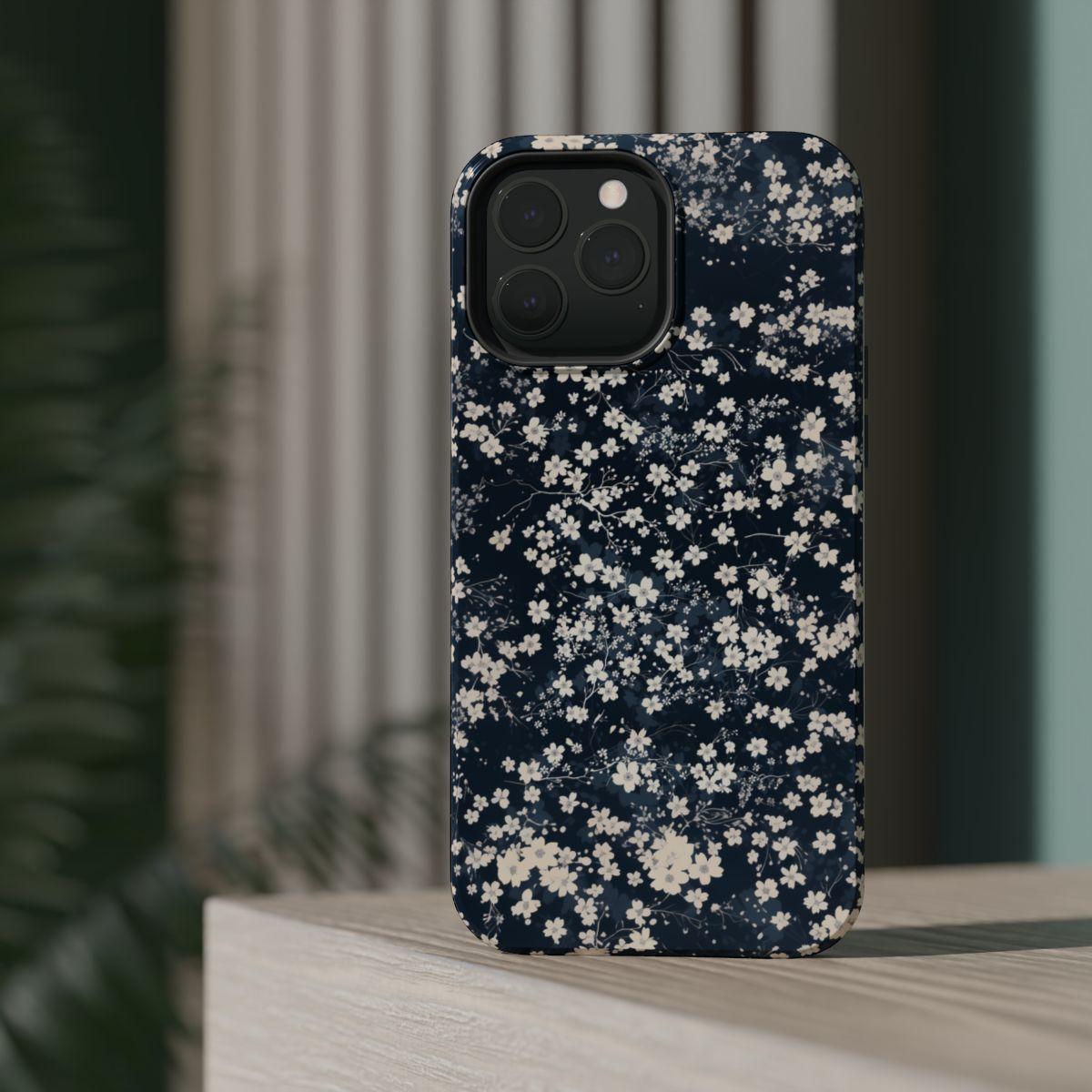 iPhone Case- Cherry Blossom Blue.