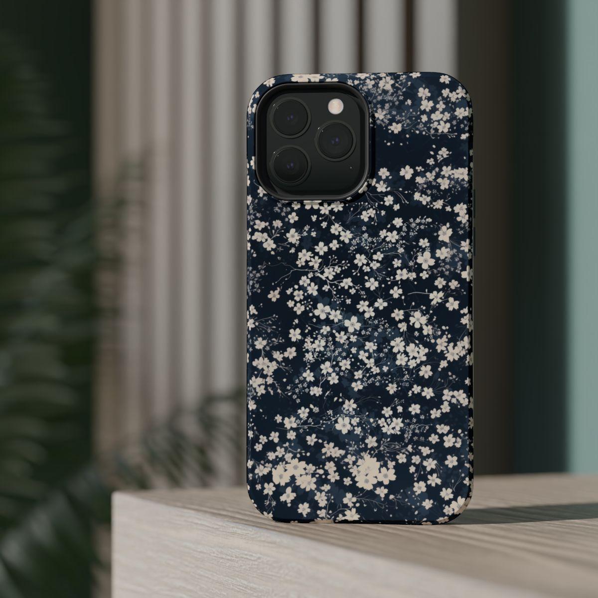 iPhone Case- Cherry Blossom Blue.