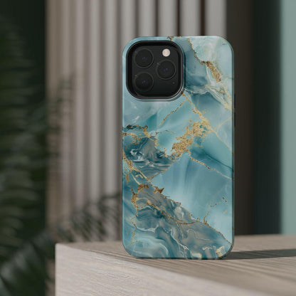 iPhone Case - Gold Grains Marble.