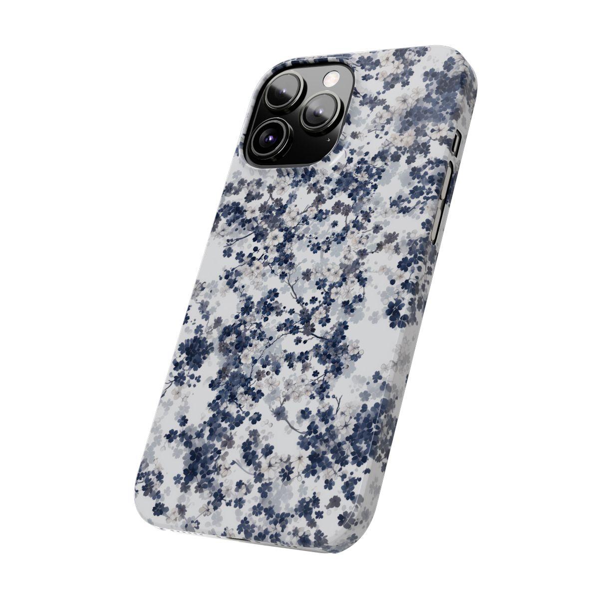 iPhone Case- White Blossom Pattern