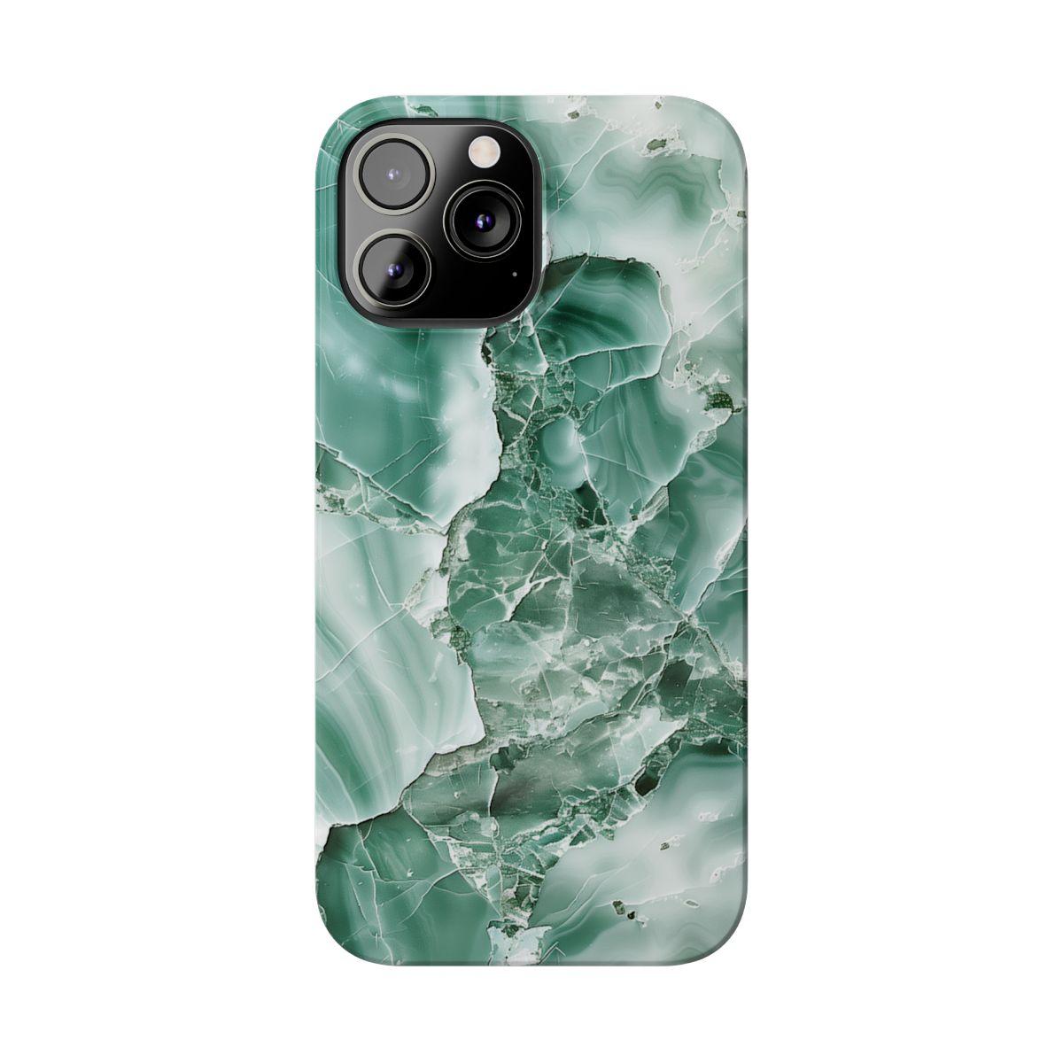 iPhone Case - Greenish Marble