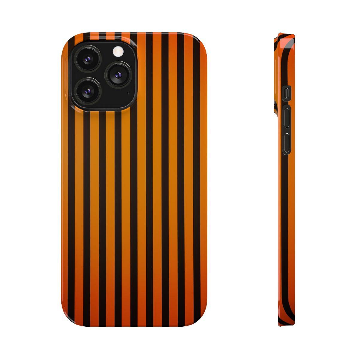 iPhone Case- Subtle Orange Stripes