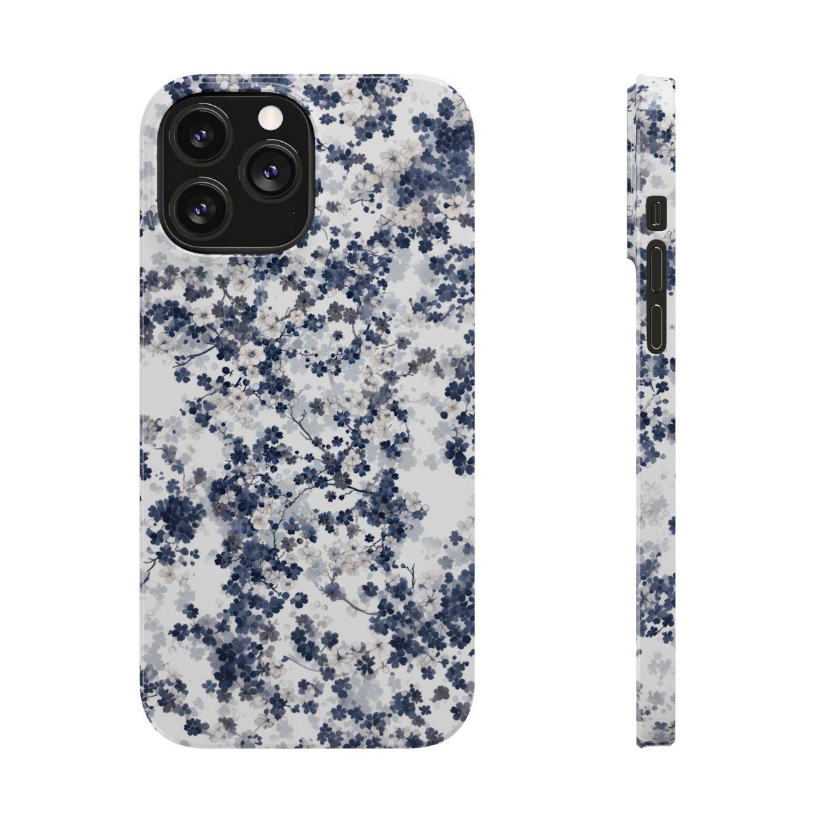 iPhone Case- White Blossom Pattern