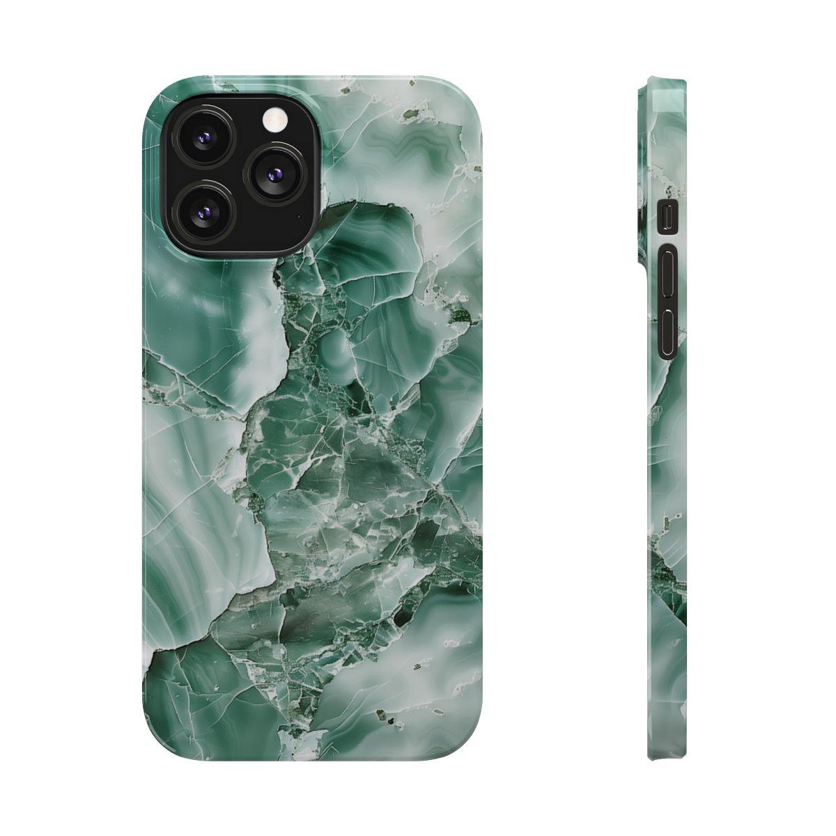 iPhone Case - Greenish Marble