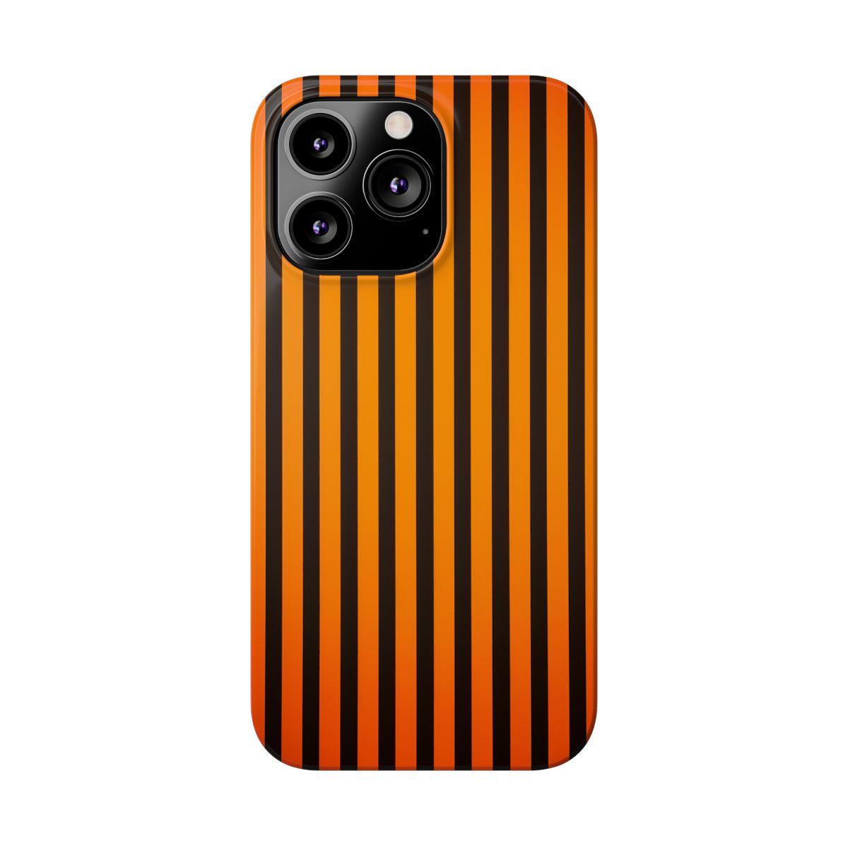 iPhone Case- Subtle Orange Stripes