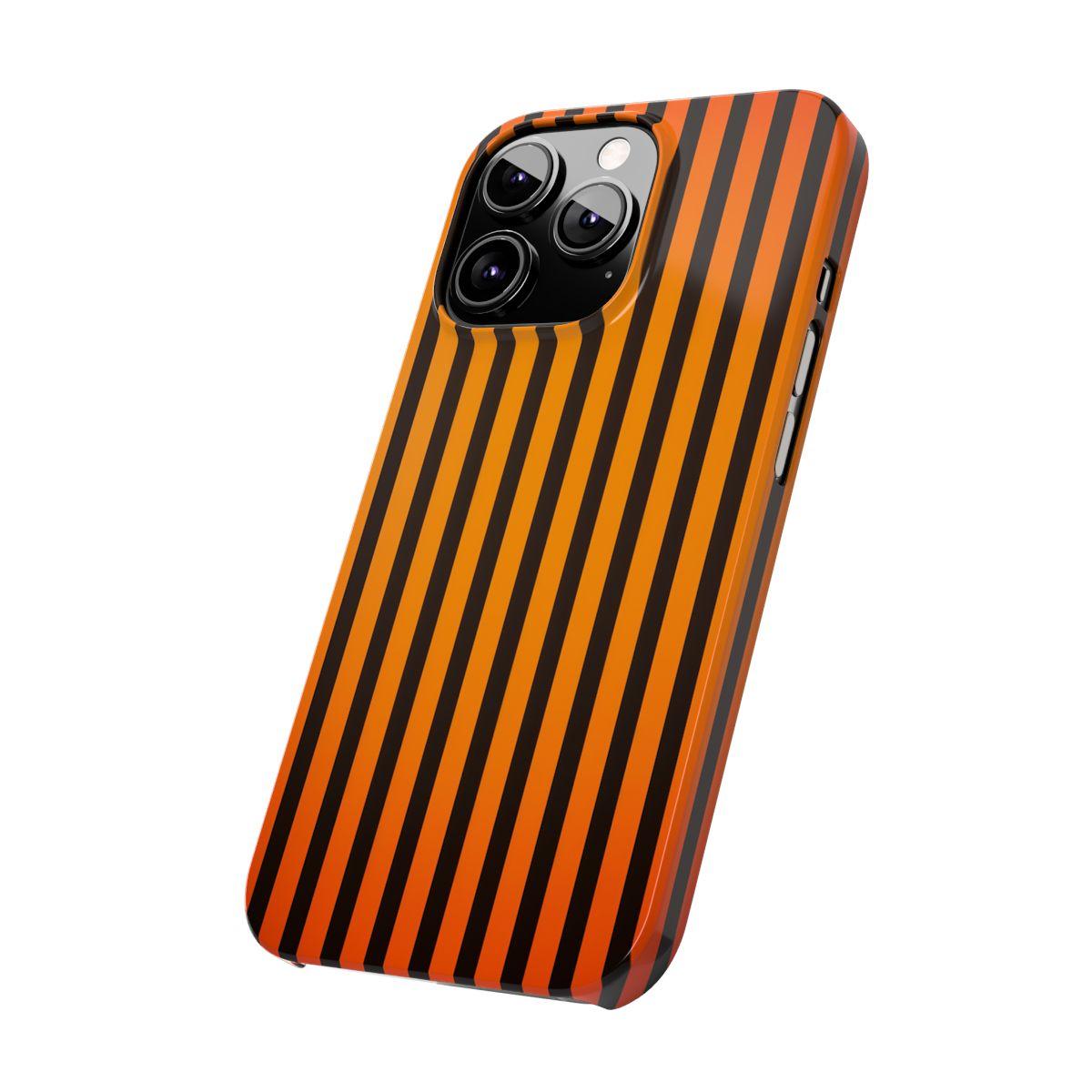 iPhone Case- Subtle Orange Stripes