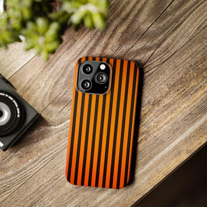 iPhone Case- Subtle Orange Stripes