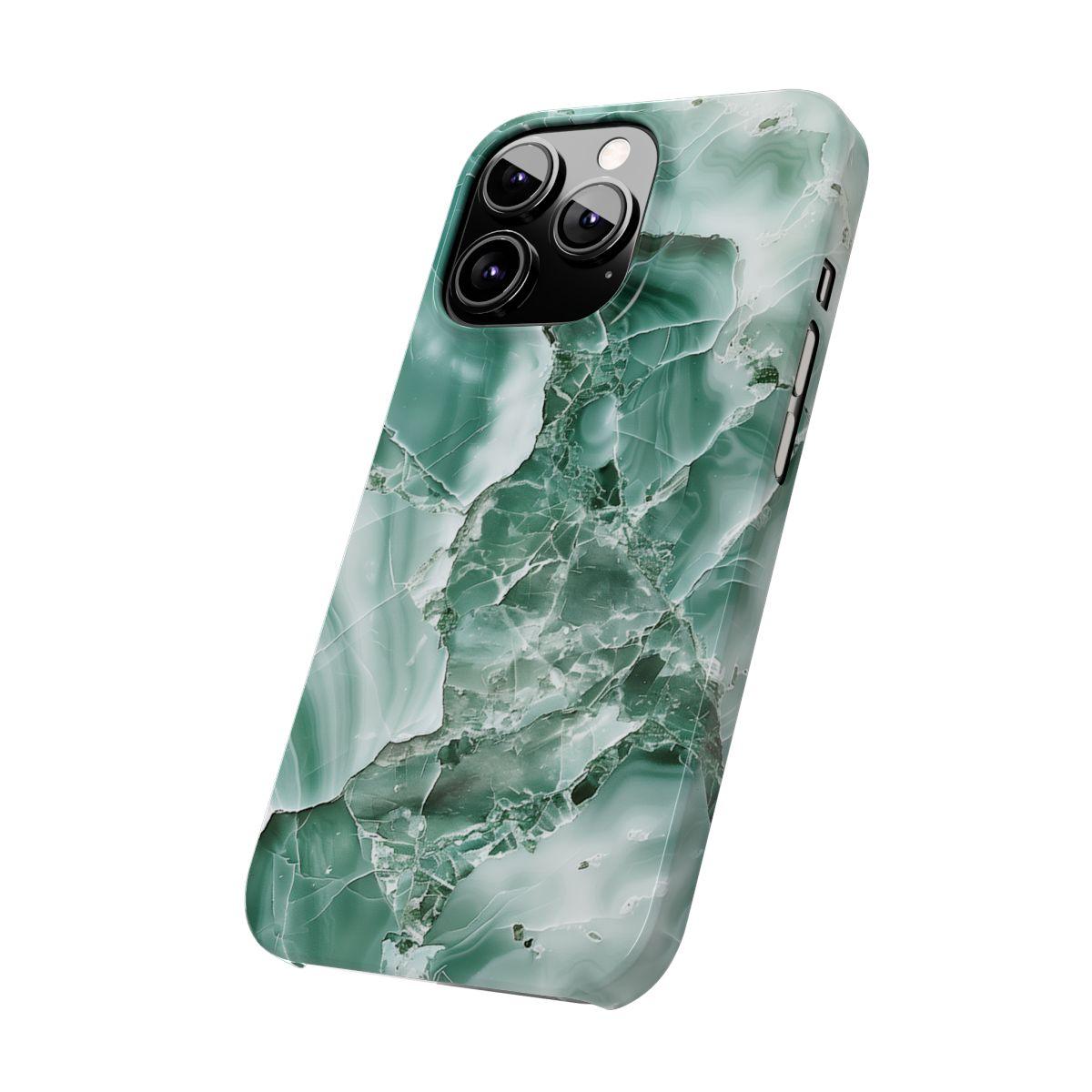 iPhone Case - Greenish Marble