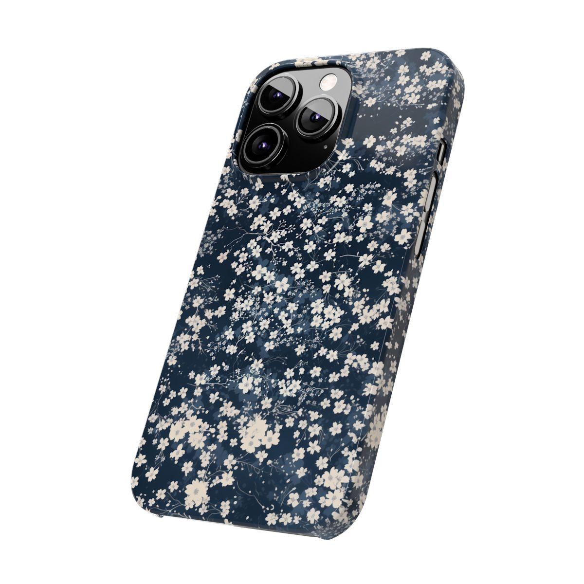 iPhone Case- Cherry Blossom Blue