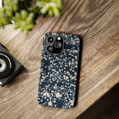 iPhone Case- Cherry Blossom Blue