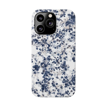 iPhone Case- White Blossom Pattern