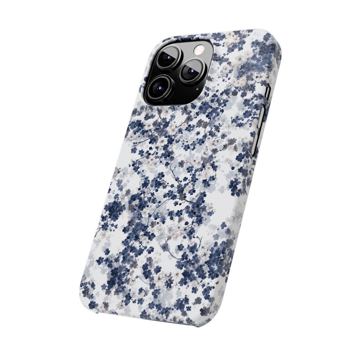 iPhone Case- White Blossom Pattern