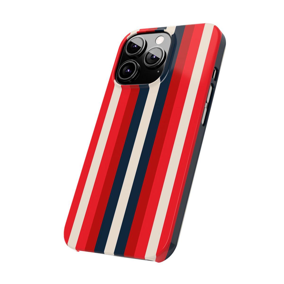 iPhone Case- Bold Red Stripes