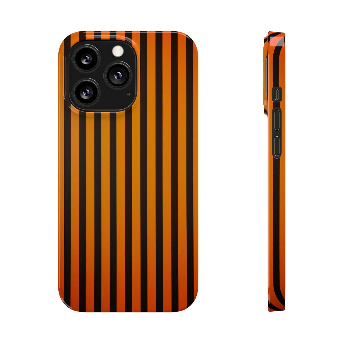 iPhone Case- Subtle Orange Stripes