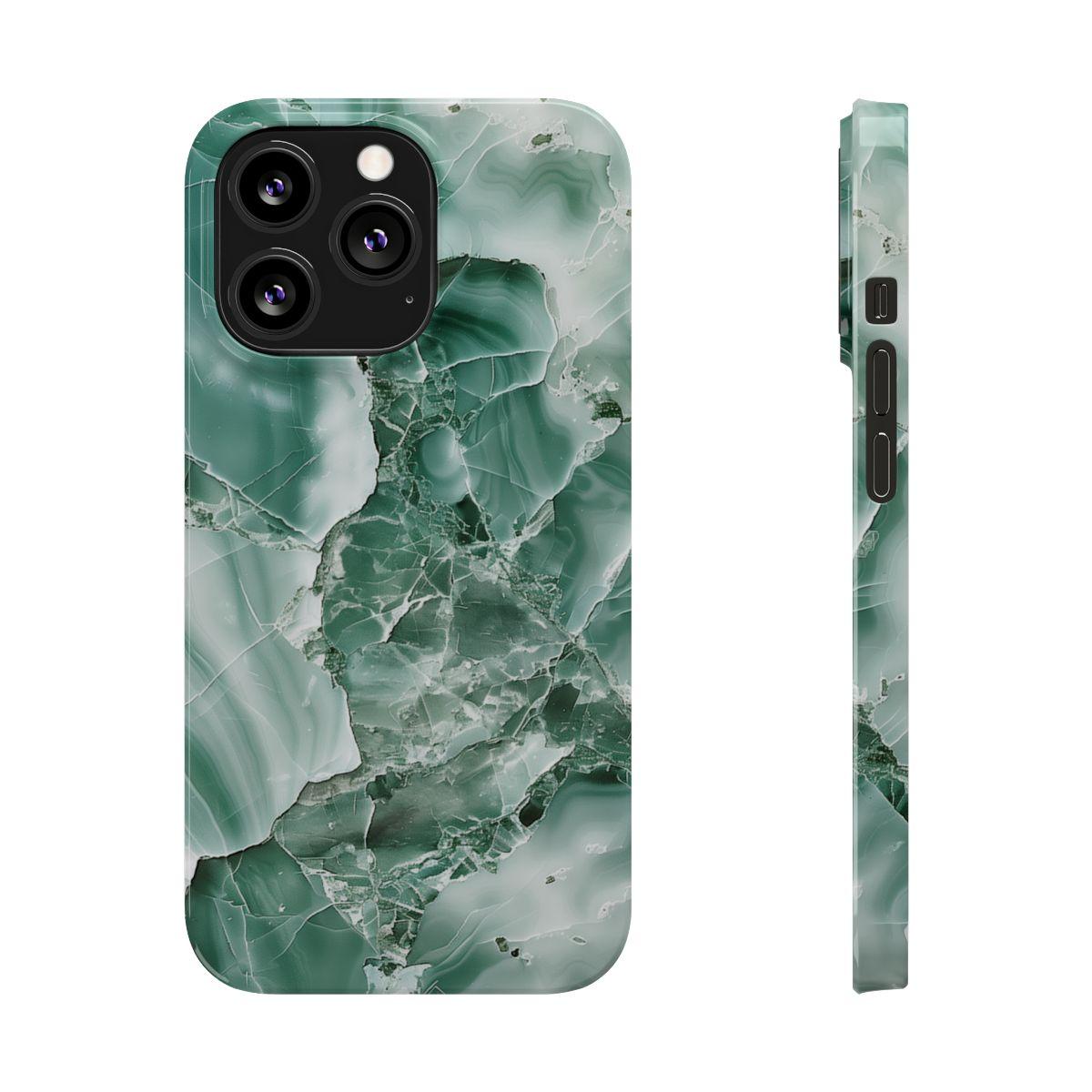 iPhone Case - Greenish Marble