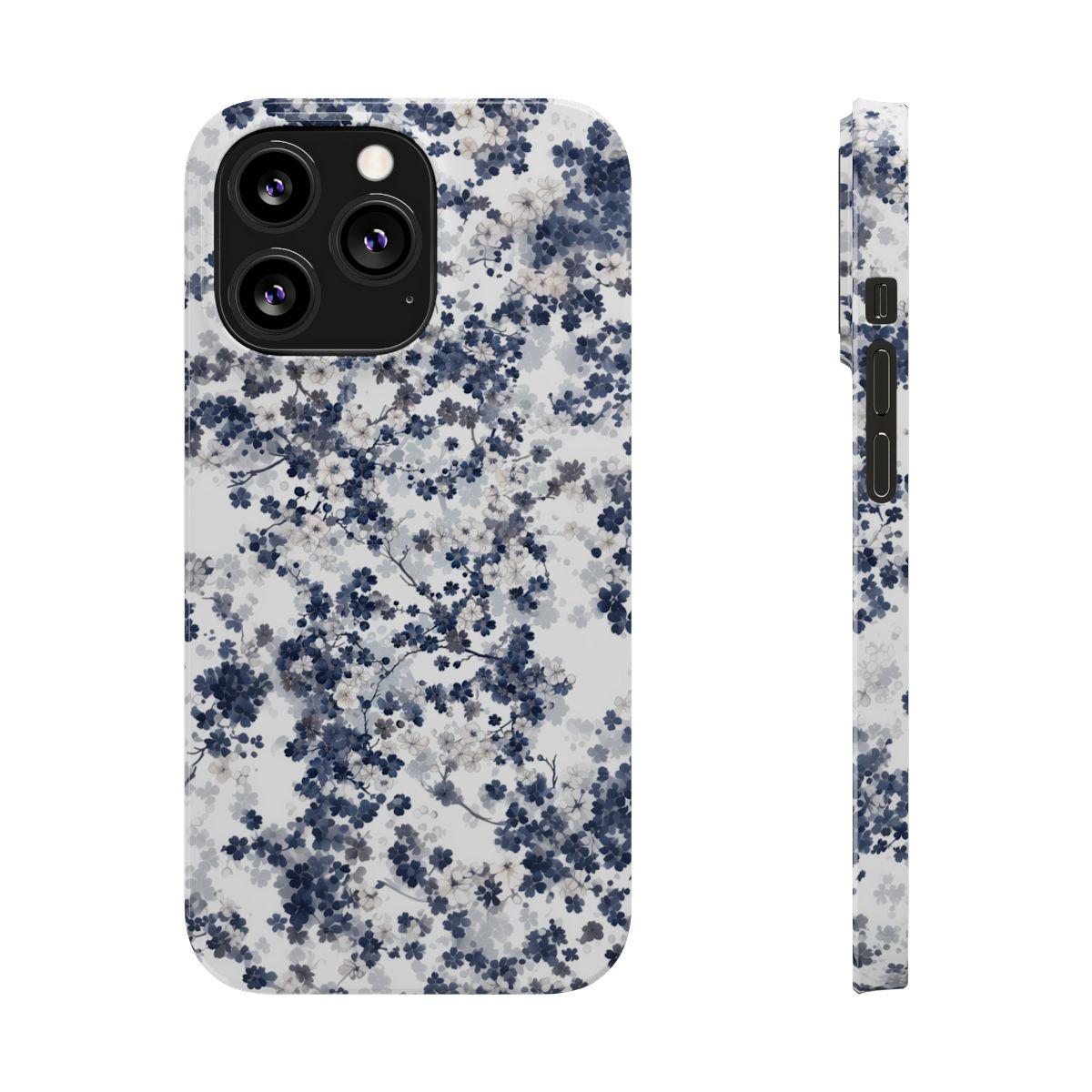 iPhone Case- White Blossom Pattern