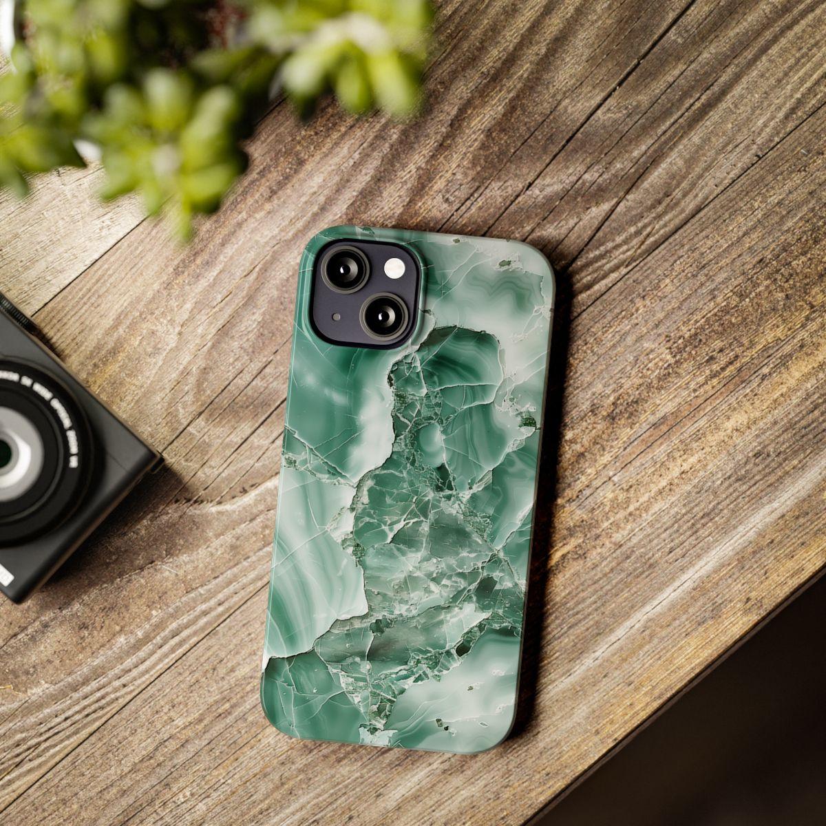 iPhone Case - Greenish Marble