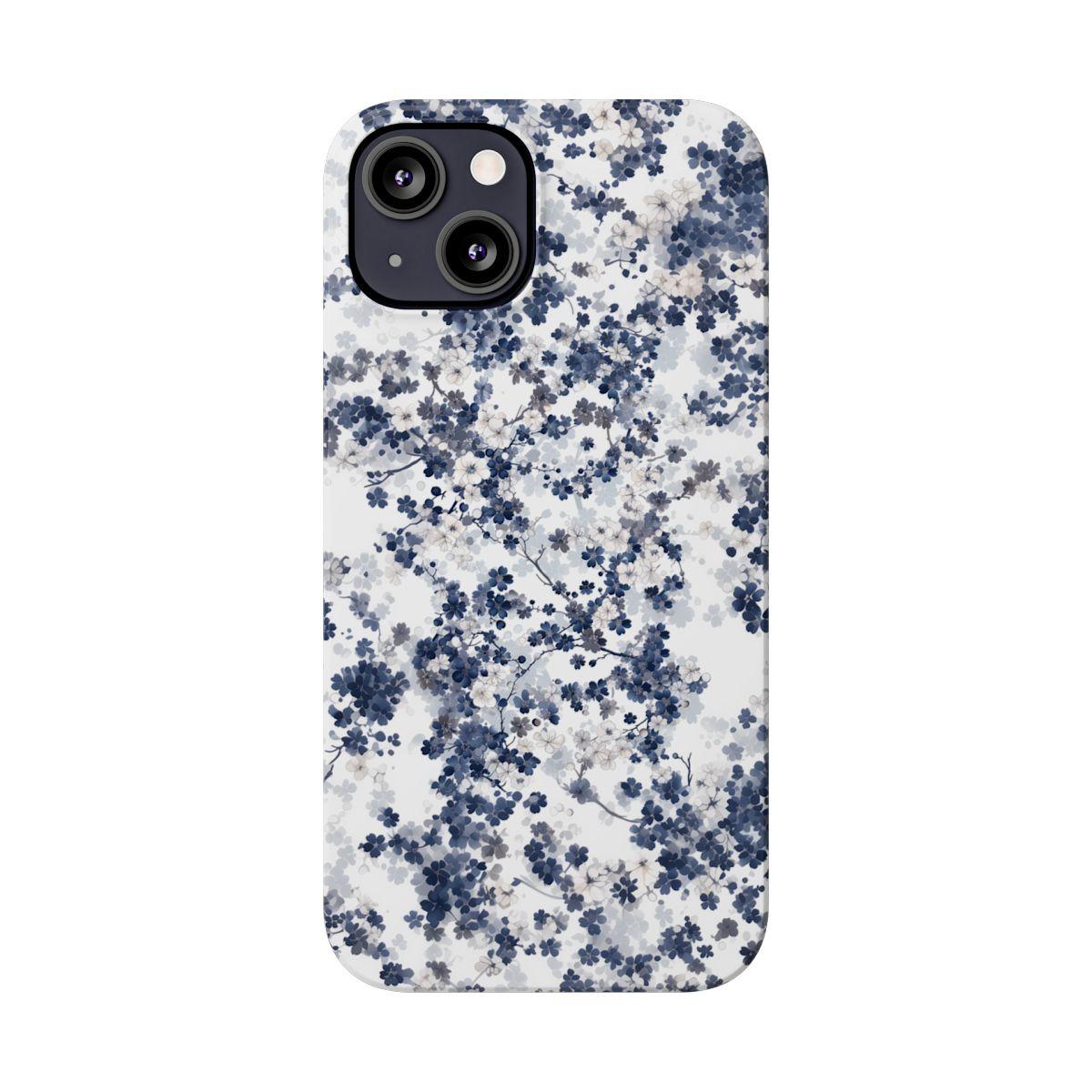 iPhone Case- White Blossom Pattern