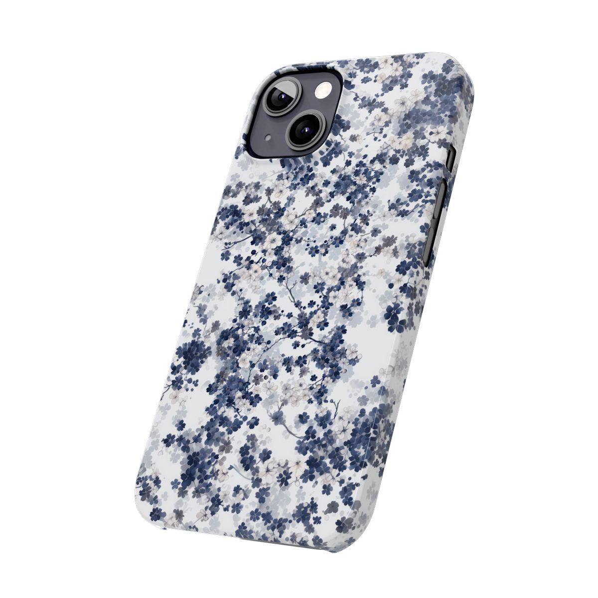 iPhone Case- White Blossom Pattern