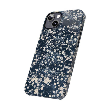 iPhone Case- Cherry Blossom Blue