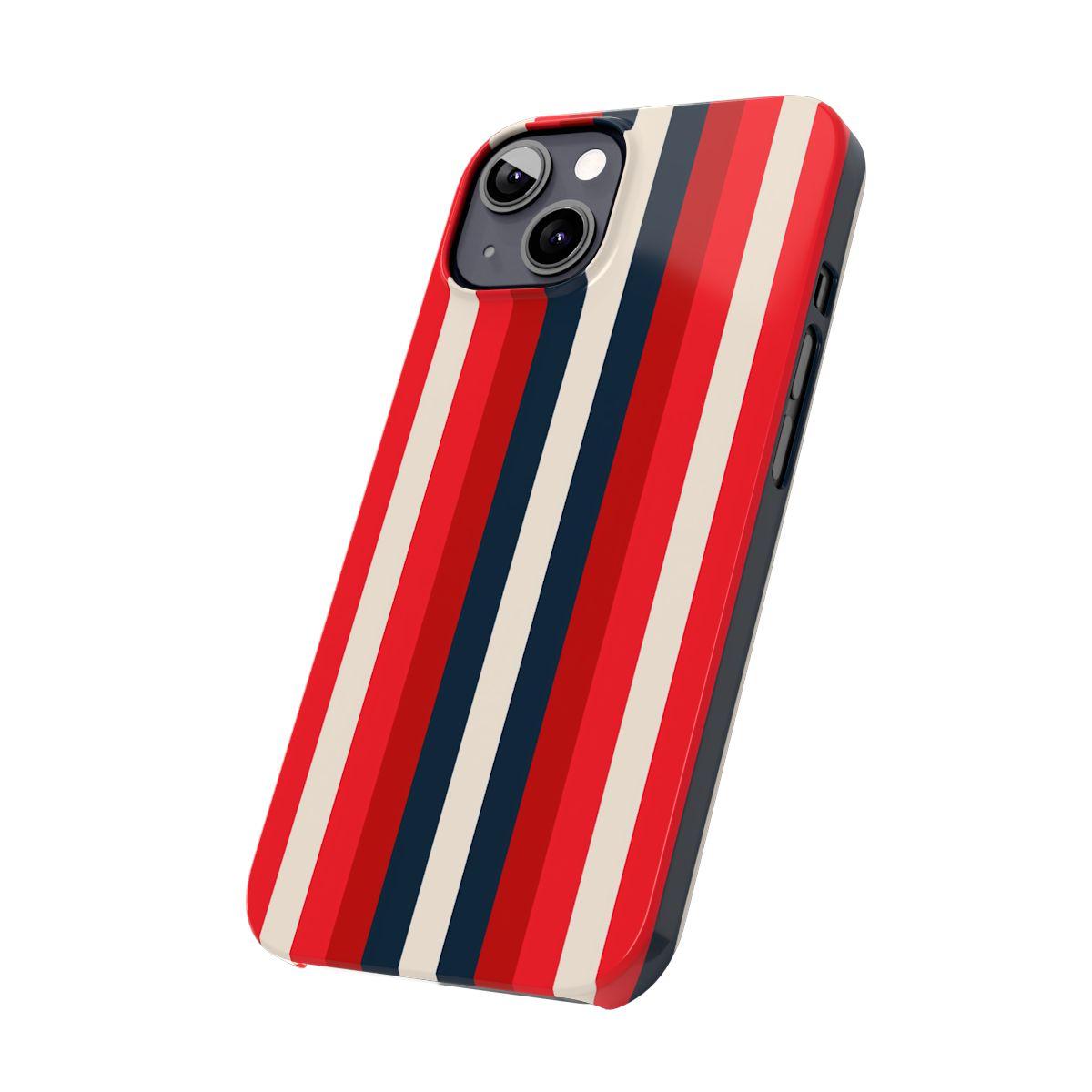 iPhone Case- Bold Red Stripes