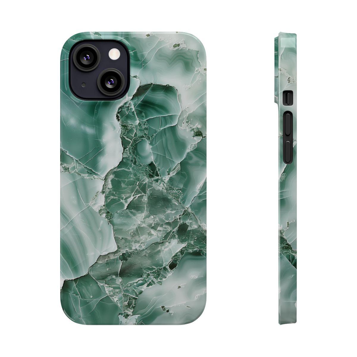 iPhone Case - Greenish Marble