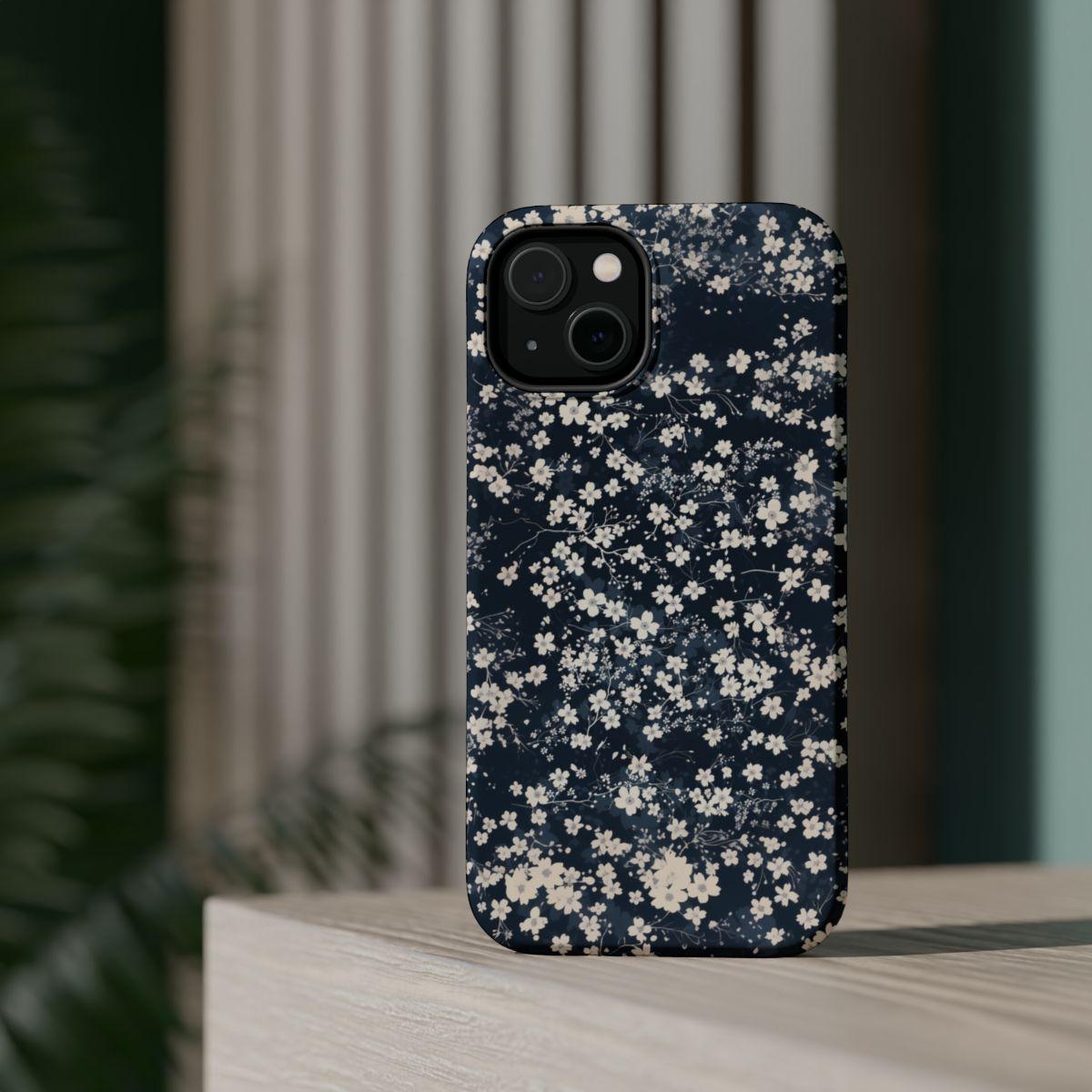 iPhone Case- Cherry Blossom Blue.