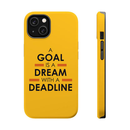 iPhone Case- Goals And Dreams Yellowish.