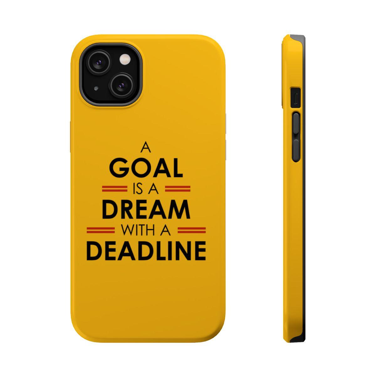 iPhone Case- Goals And Dreams Yellowish.