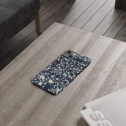 iPhone Case- Cherry Blossom Blue