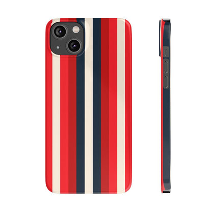 iPhone Case- Bold Red Stripes