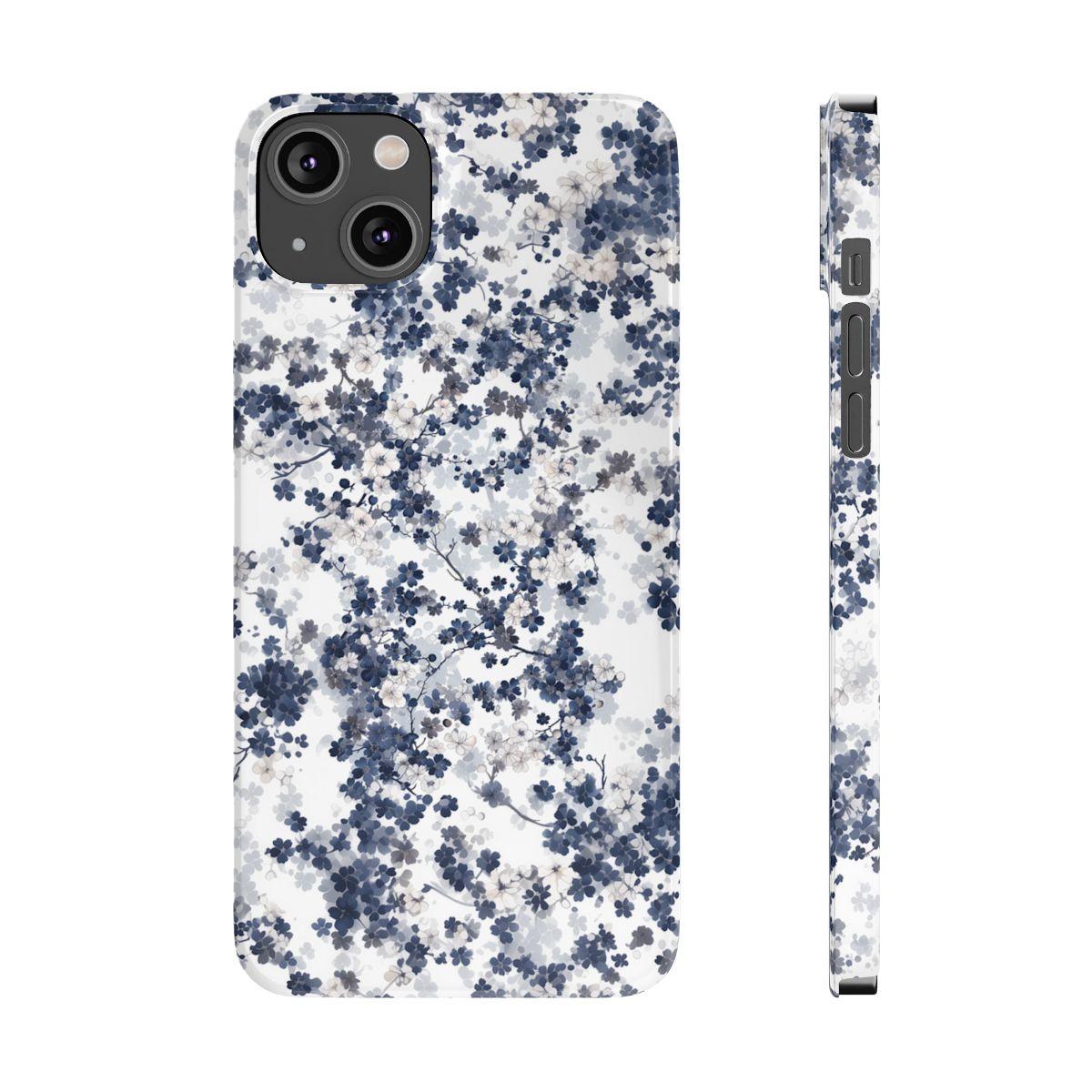 iPhone Case- White Blossom Pattern