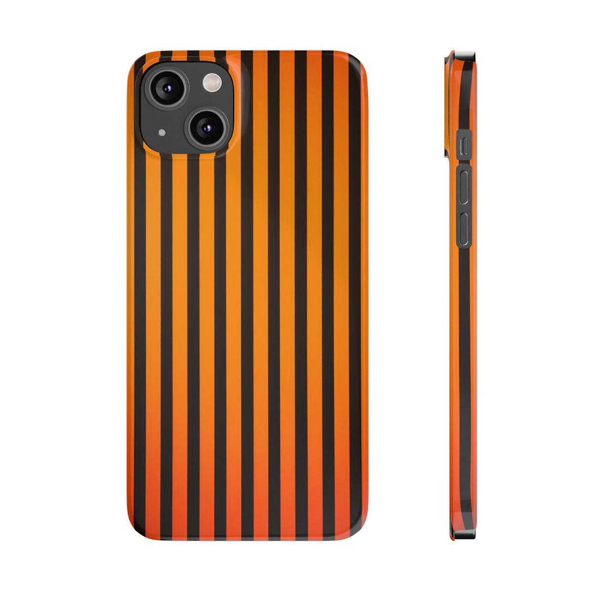 iPhone Case- Subtle Orange Stripes